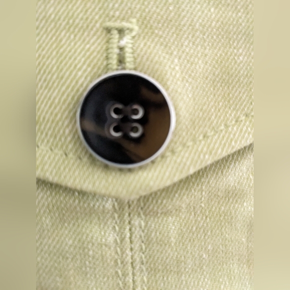 Short Sleeve Lime, Linen Blend Fitted Jacket -XS- NY&C - Picture 5 of 7